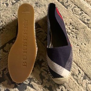 Navy Burberry Espadrilles